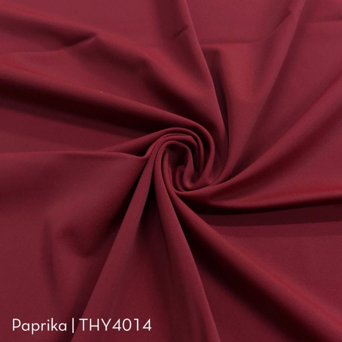 Kira Matte tricot fabric spandex in paprika