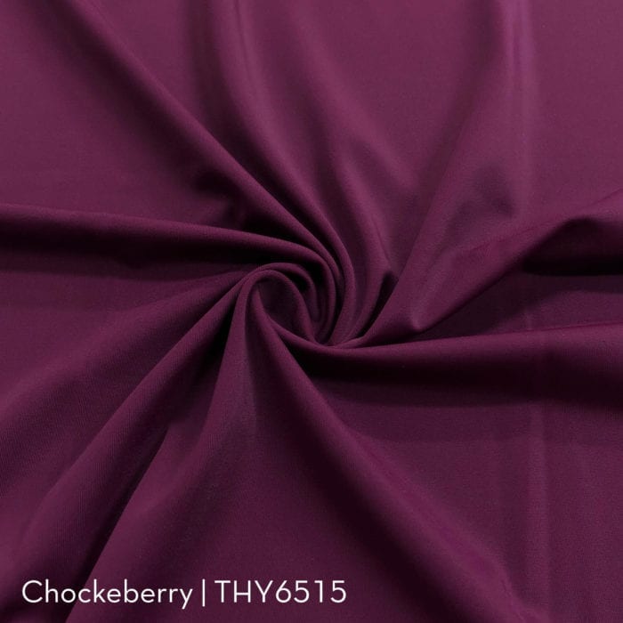 Kira Matte tricot fabric spandex in chokeberry