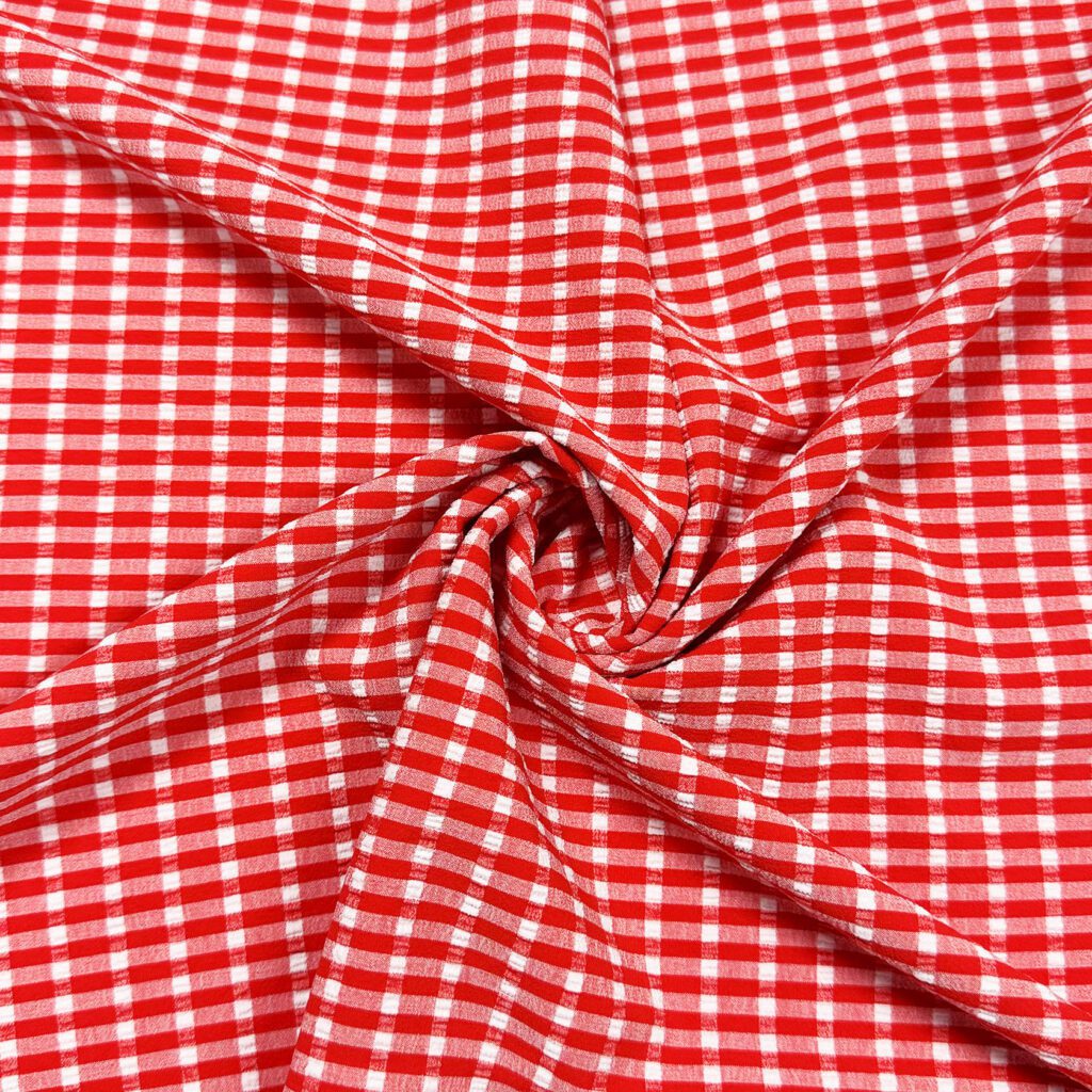 Gingham High Risk Red