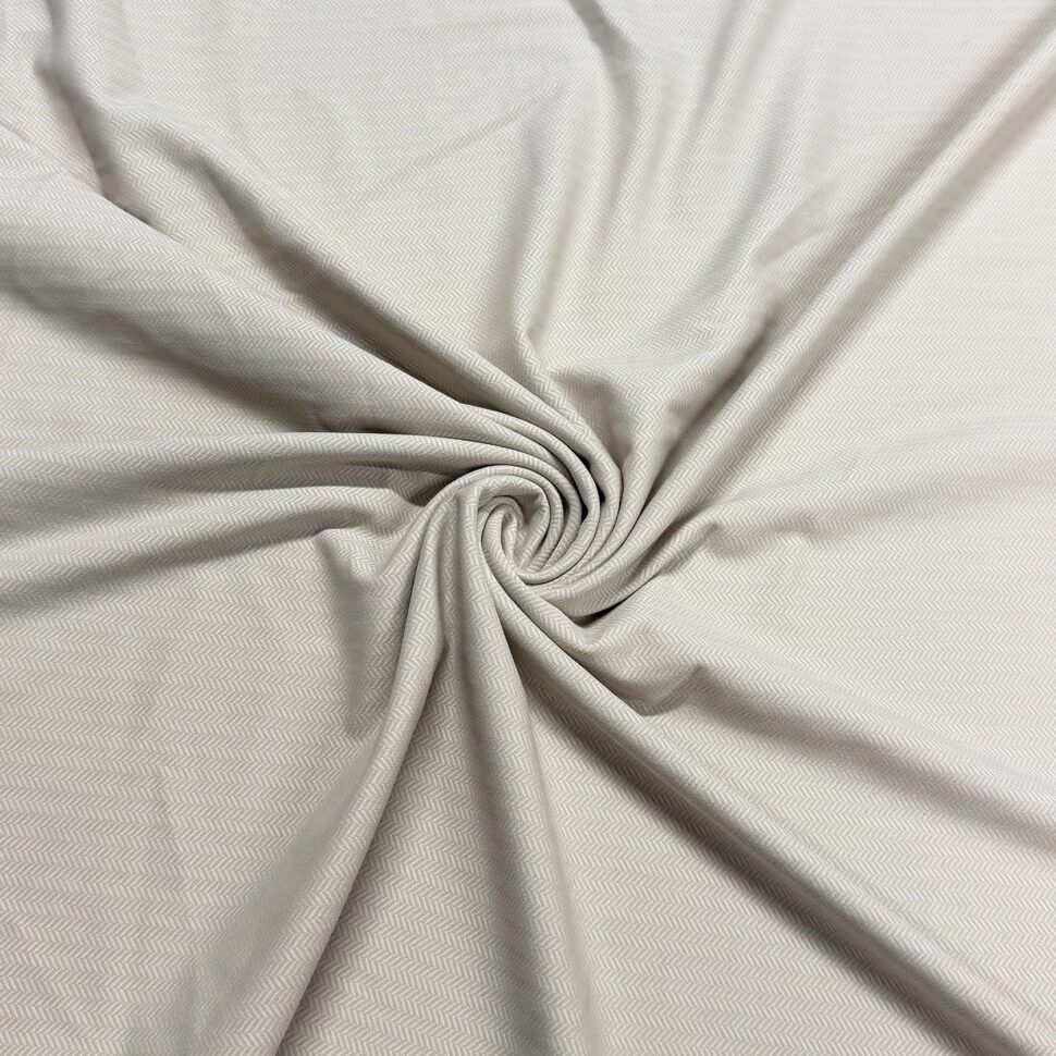 Chevron Jacquard Knit White/Cream